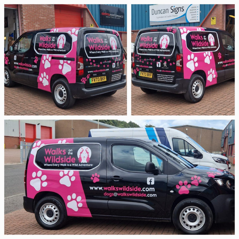 Walks on the Wildside electric dog walking van